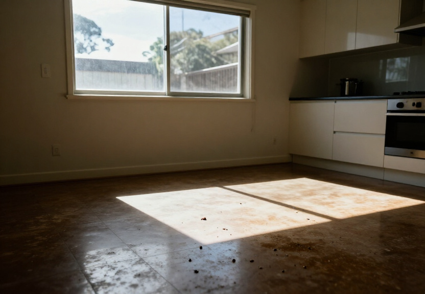 Cockroach infestation in a Little Bay kitchen before treatment